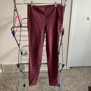 Athleta space dye red size M legging